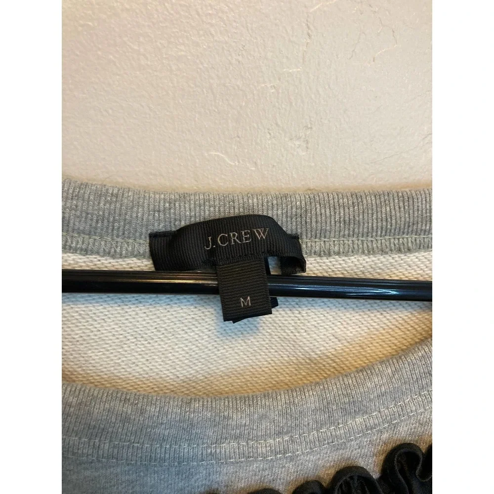 J.Crew Asymmetrical Ruffle Sweatshirt - Picture 3 of 6